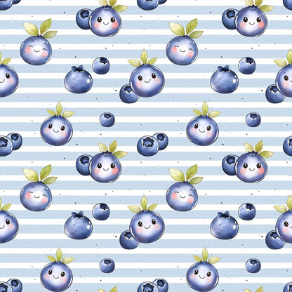 „Softshell Meterware Blaubeeren – ideal für Jacken & Outdoorprojekte“