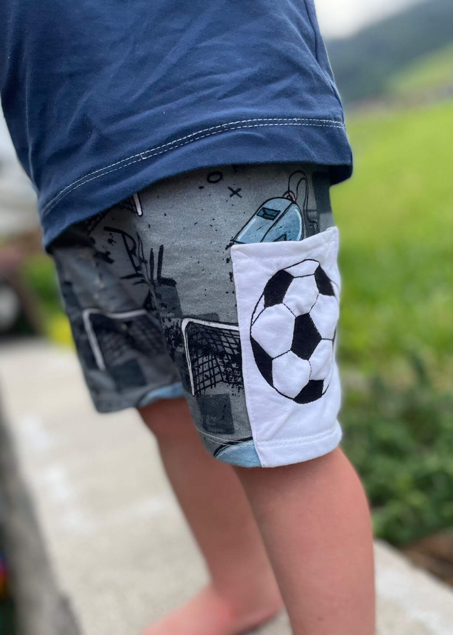 Fußball Applikation Stickdatei für Babykleidung

