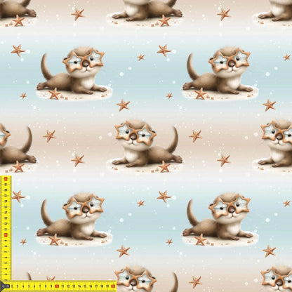 Minky Musselin Softshell Otter Stoff Meterware Kinder
