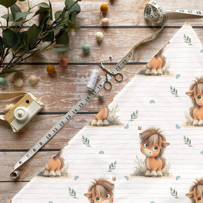 Pony Kinderstoff Meterware Jersey süßes Pony Motiv
