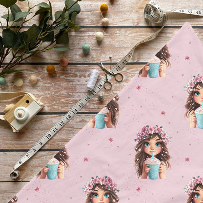 „Smoothie Girl Stoff Meterware – ideal für Kinderkleidung & Mädchenaccessoires“