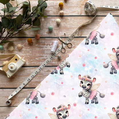„Ballerina Zebra Stoff Meterware – ideal für Kinderkleidung & Fantasiemotive“
