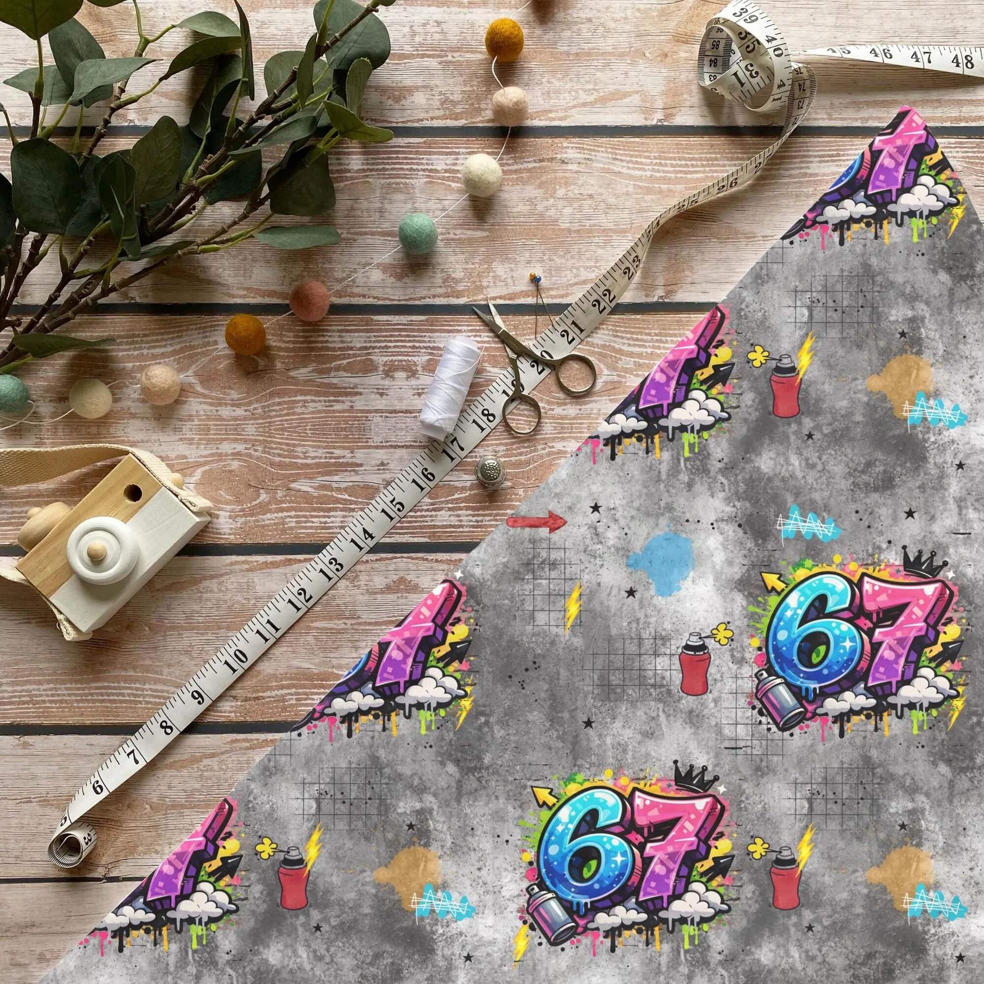 „67 Stoff Meterware – ideal für Kinderkleidung & Streetstyle-Motive“