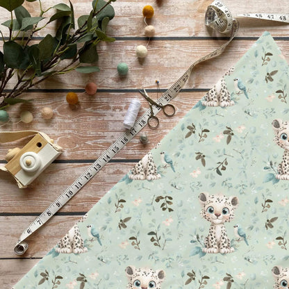 Baby Leopard Stoff Meterware für Kinderkleidung in Jersey