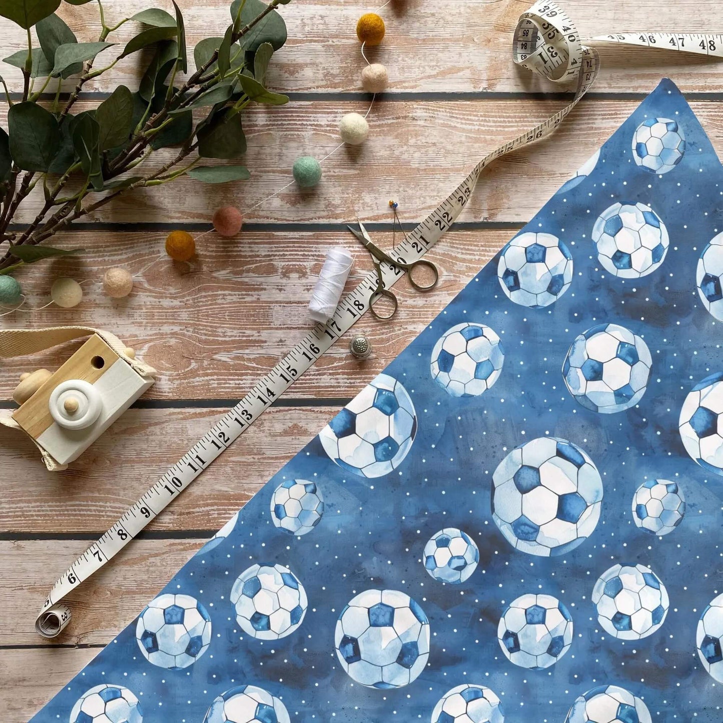 Fußball Stoff Meterware für sportliche Kinderkleidung