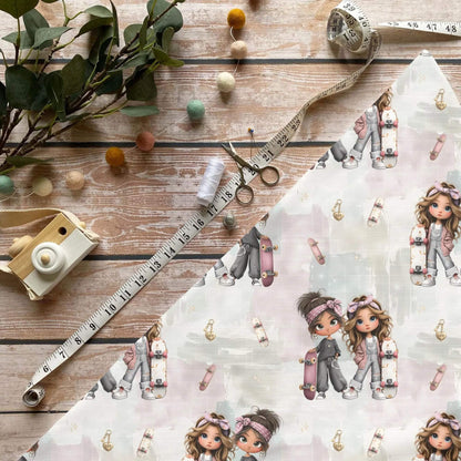 Girls Power Stoff Meterware für moderne Kinderkleidung