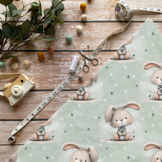 Glücks Hase Stoff Meterware für liebevolle Kinderkleidung