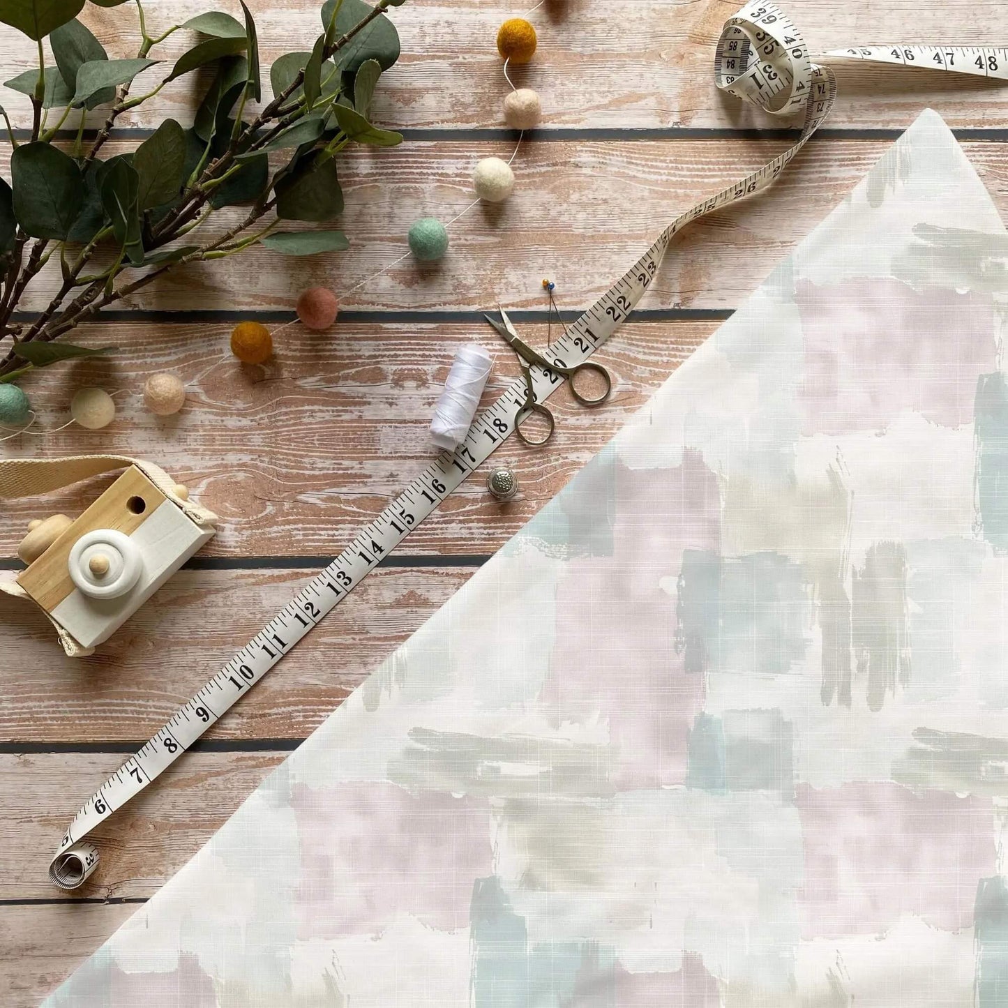 Kombi Rosa Grün Grau Stoff Meterware für Kinderkleidung