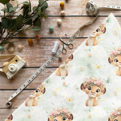 Löwin Stoff Meterware für liebevolle Kinderkleidung