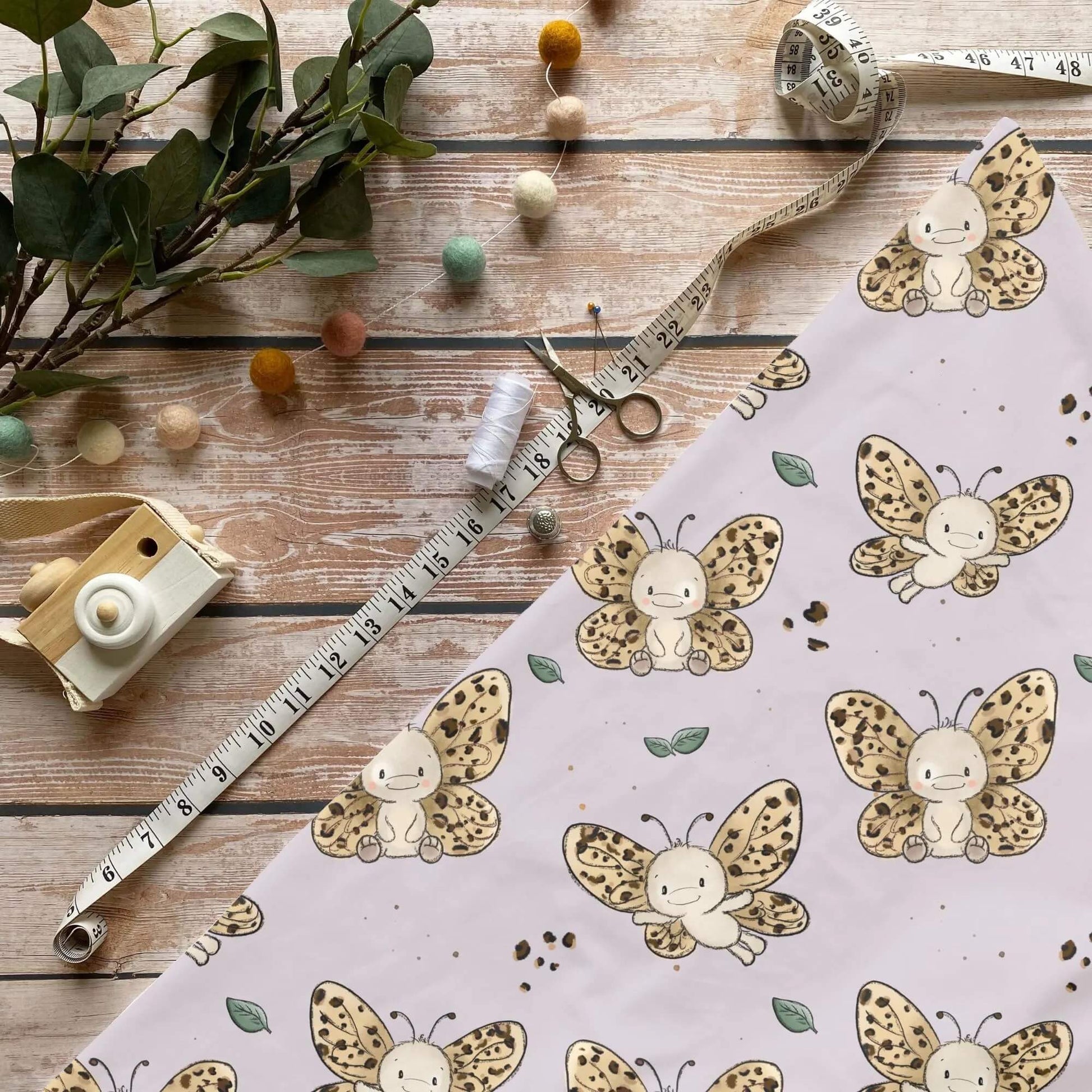 Leo Schmetterling Stoff Meterware für moderne Kinderkleidung