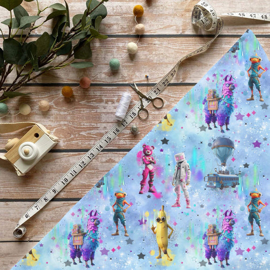 Nachtfestung Stoff Meterware für Kinderkleidung in Jersey