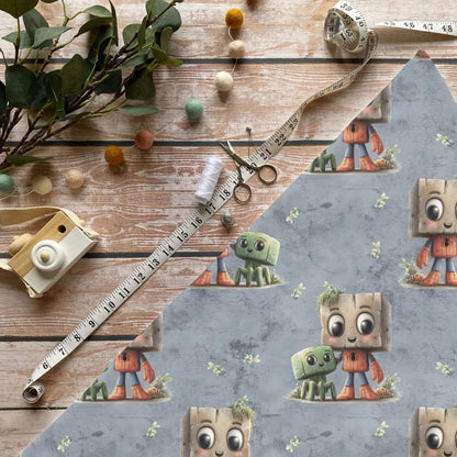 „Spider Block Stoff Meterware – ideal für Kinderkleidung & Heldenmotive“