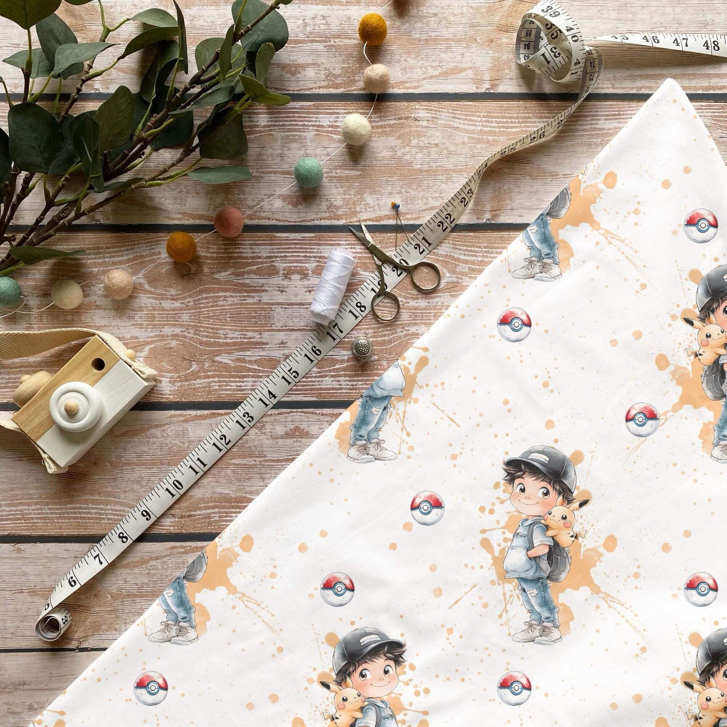 „Blitzbande Stoff Meterware – ideal für Kinderkleidung & Abenteuer-Motive“