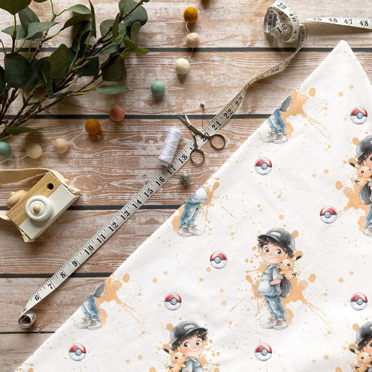 „Blitzbande Stoff Meterware – ideal für Kinderkleidung & Abenteuer-Motive“