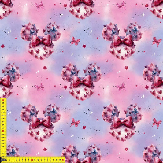 Jersey Stoff Meterware Schmetterlingstraum Kinderstoffe Babystoffe
