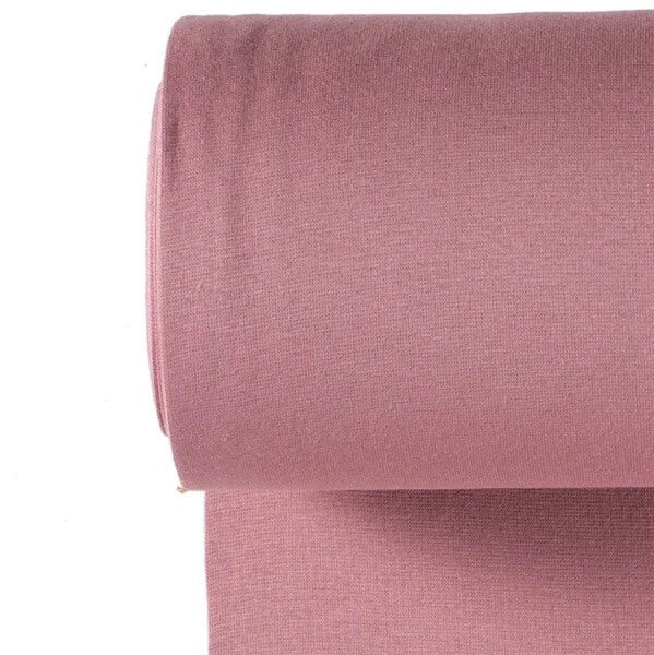 Bündchen Kaltantikpink Meterware – hochwertiges Strickbündchen OEKO TEX 100 für Nähprojekte
