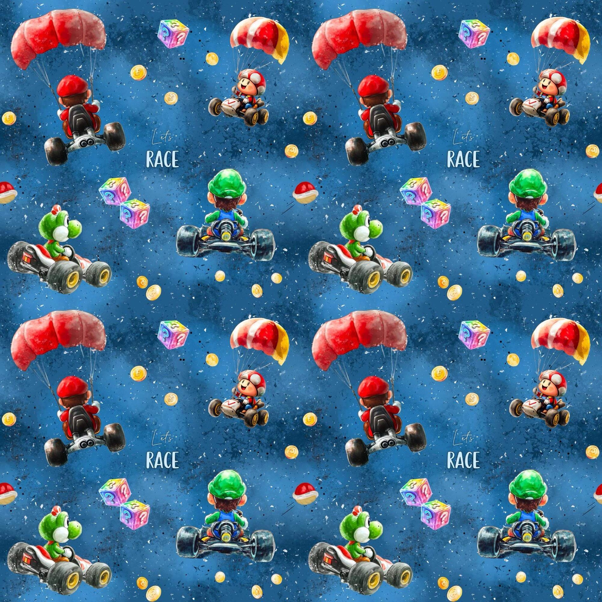 „French Terry Meterware mit Rennspaß – perfekt für Pullover & Pumphosen“