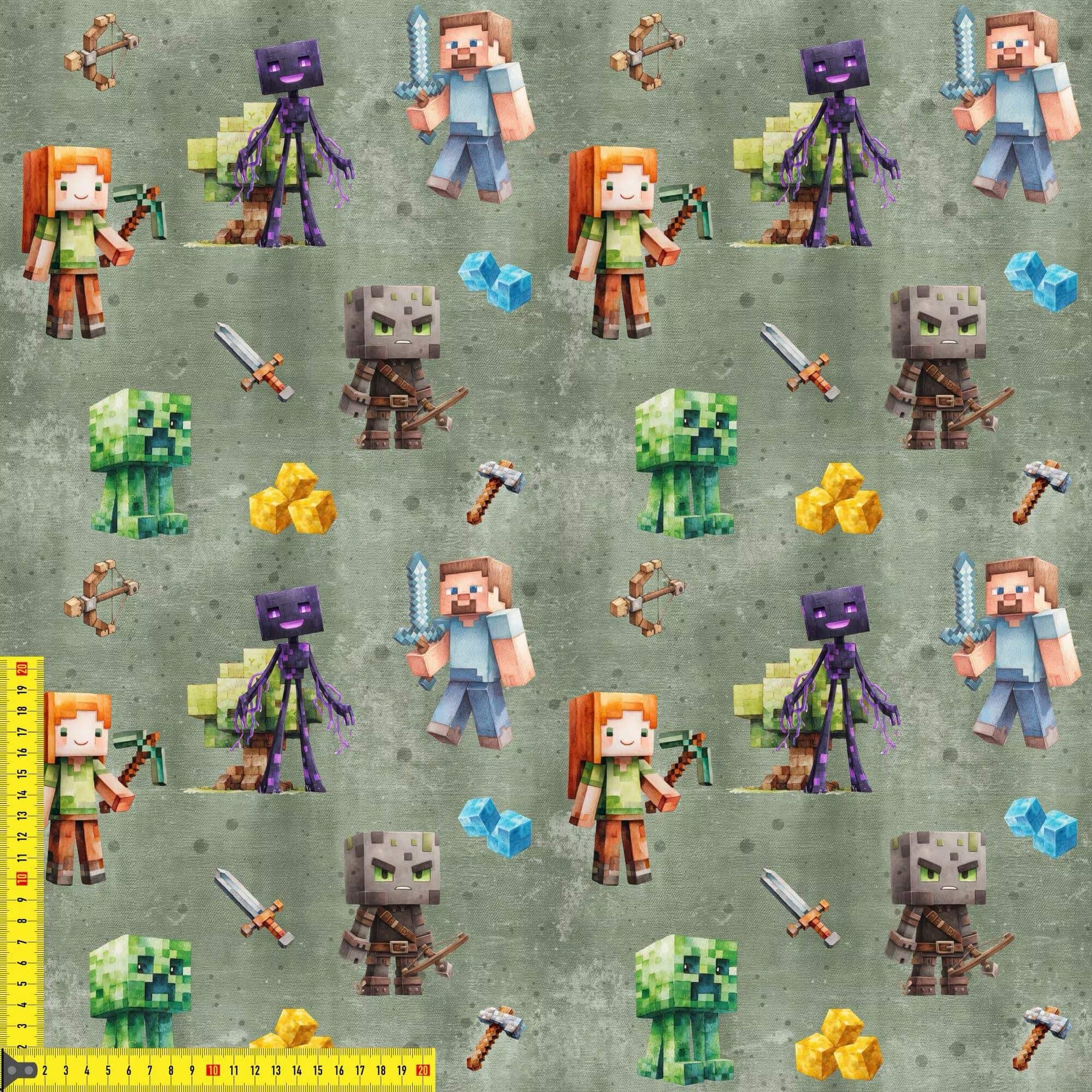  Kinderstoff mit Baumeister Design als 0,5m Sofortkauf Lagerware