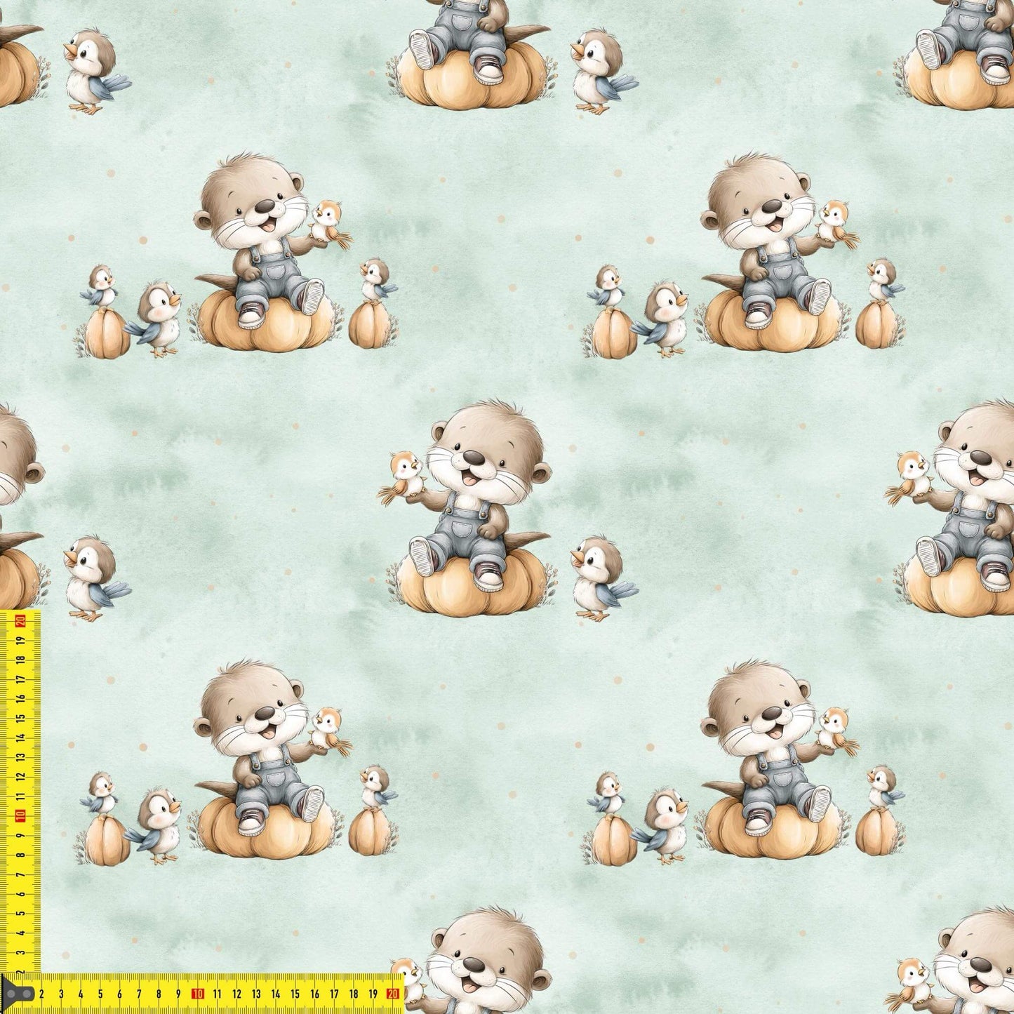 Kinderstoff mit Herbstmotiv als 0,5m Sofortkauf Lagerware